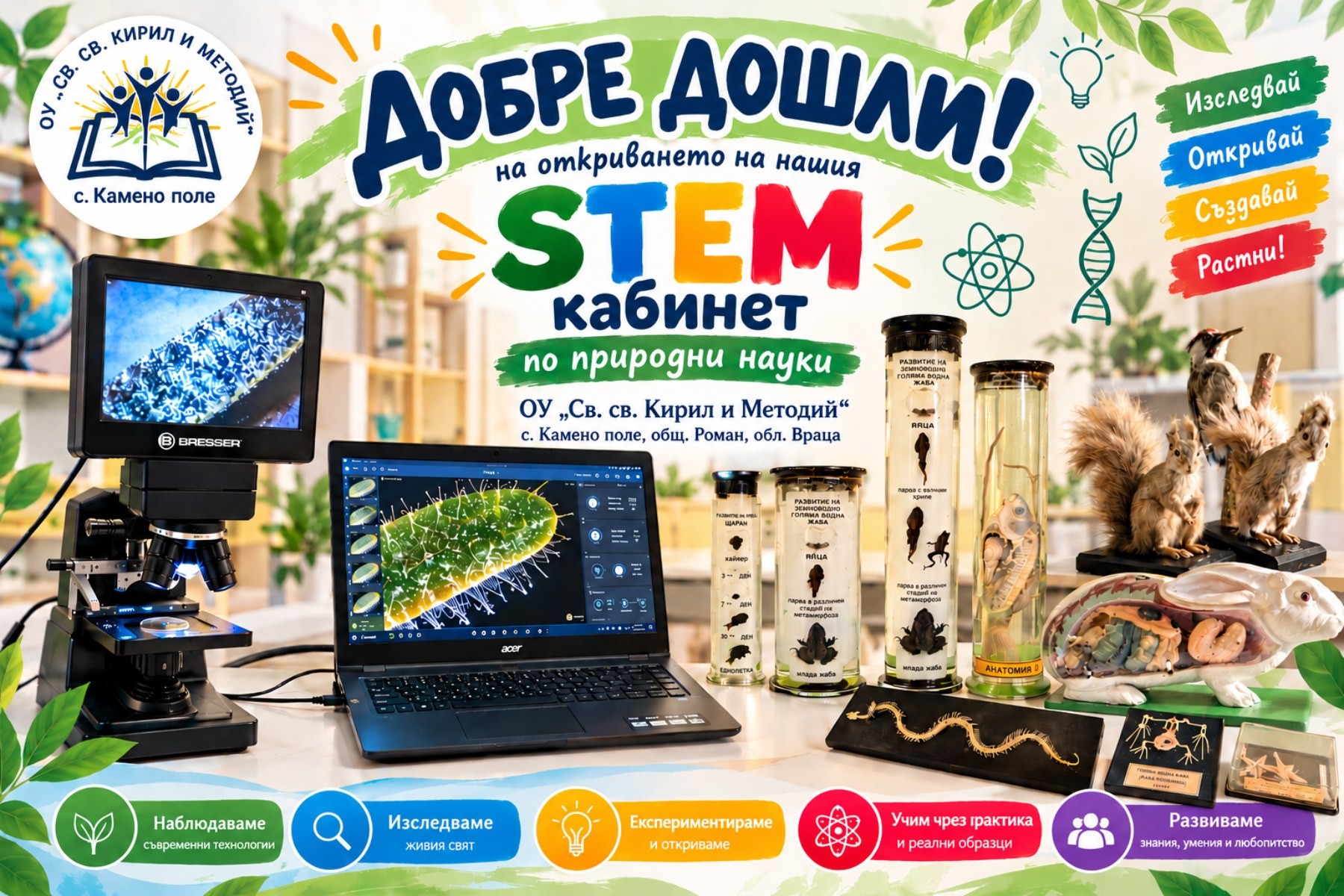 Откриване на STEM кабинет